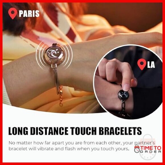 Smart Touch Bracelet with Bluetooth Pairing, Vibration & Light Features - Picture 3 of 8